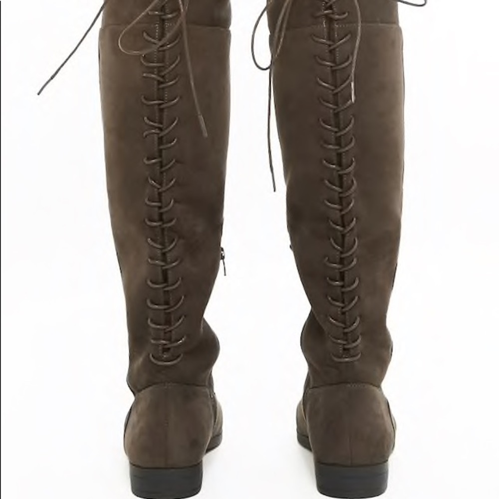 Nwot L4l By Lust For Life Lace-Up Boots Size 8 View 3
